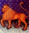 Leo sign lion art
