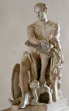 greek ares, god of war, symbol of planet mars, greek statue