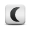 crescent moon button