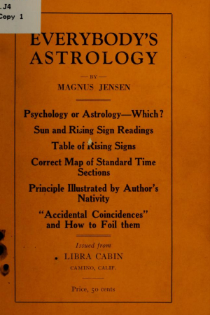 Book cover of Everybody's Astrology by Magnus Jensen