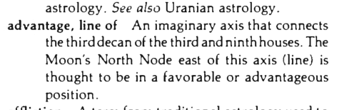 Original scan of the definition for line of advantage