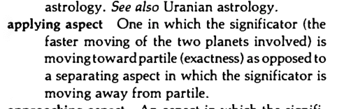 Original scan of the definition for applying aspect