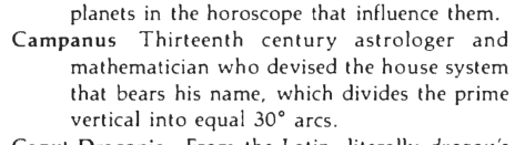 Original scan of the definition for Campanus