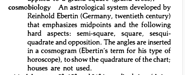 Original scan of the definition for cosmobiology