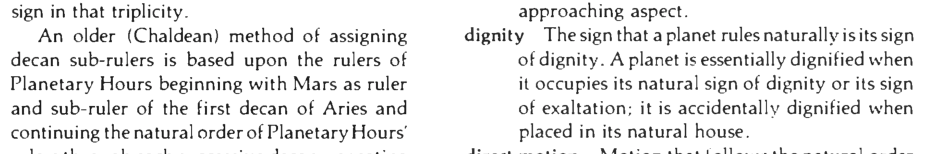 Original scan of the definition for dignity