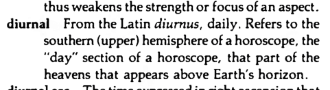 Original scan of the definition for diurnal