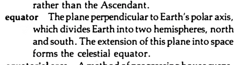 Original scan of the definition for equator