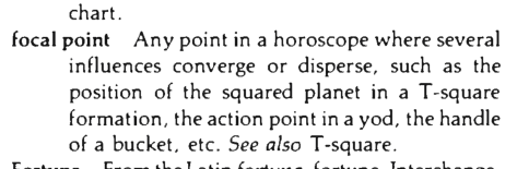 Original scan of the definition for focal point