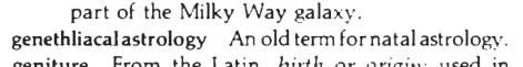 Original scan of the definition for genethliacal astrology