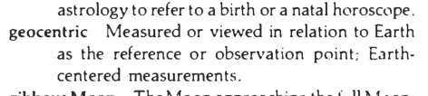 Original scan of the definition for geocentric