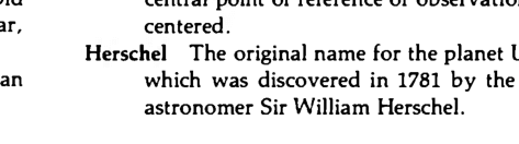 Original scan of the definition for gibbous Moon