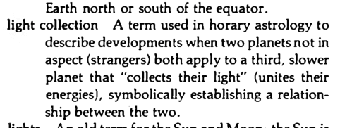 Original scan of the definition for light collection