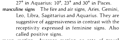 Original scan of the definition for masculine signs