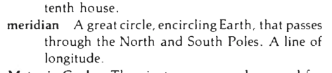 Original scan of the definition for meridian
