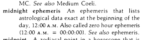 Original scan of the definition for midnight ephemeris