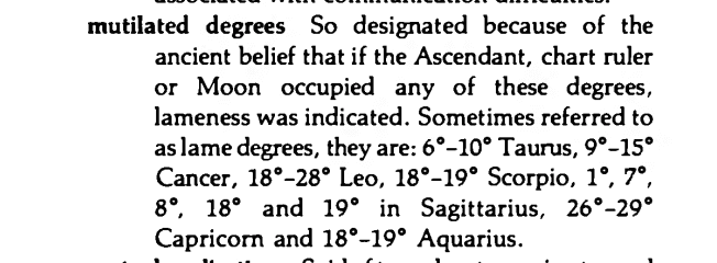 Original scan of the definition for mutilated degrees