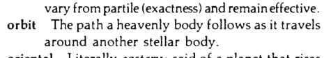 Original scan of the definition for orbit