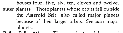 Original scan of the definition for outer planets