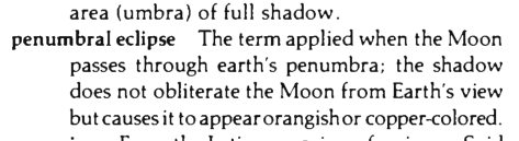 Original scan of the definition for penumbral eclipse