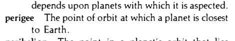 Original scan of the definition for perigee