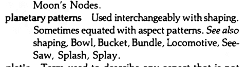 Original scan of the definition for planetary patterns, shaping