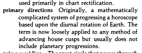 Original scan of the definition for primary directions