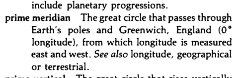 Original scan of the definition for prime meridian