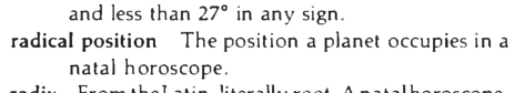 Original scan of the definition for radical position