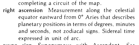 Original scan of the definition for right ascension