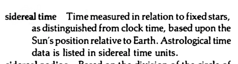 Original scan of the definition for sidereal time