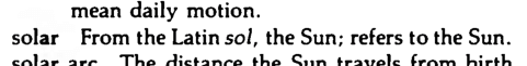 Original scan of the definition for solar