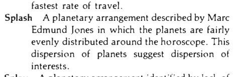 Original scan of the definition for Splash