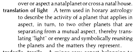 Original scan of the definition for translation of light