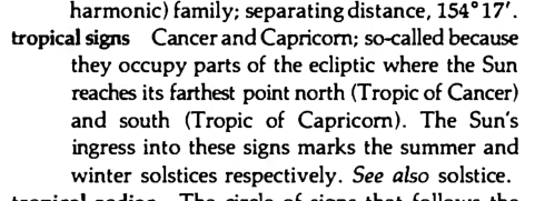 Original scan of the definition for tropical signs