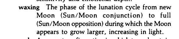 Original scan of the definition for waxing