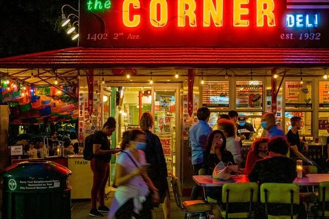 A New York corner diner.